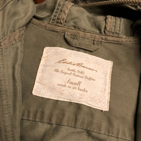 Army Green Trench Utility Jacket (Women’s S) - Picture 3 of 3